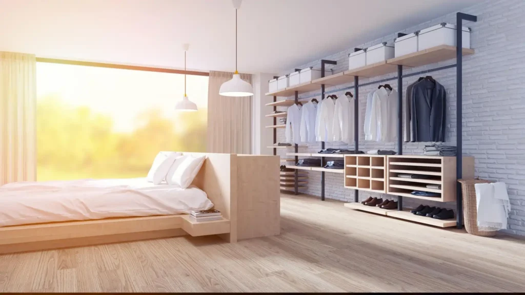 Wardrobe With Loft Design