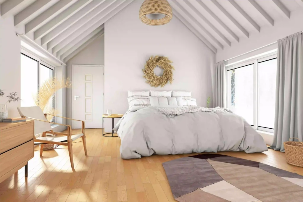 Minimalist Attic Bedroom Design