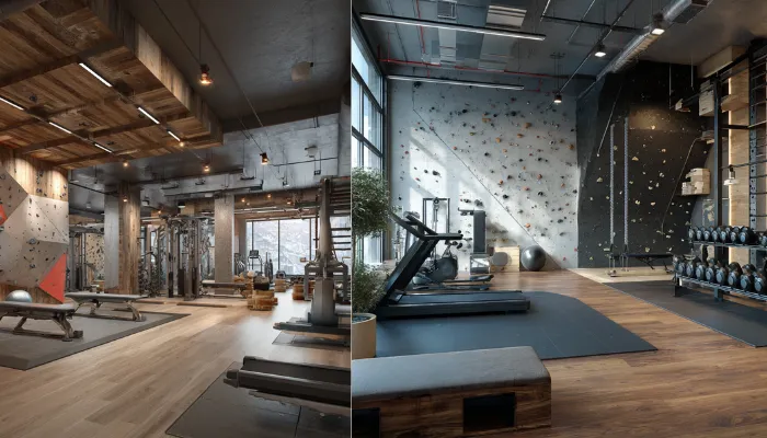 Gym Interior Design Wall