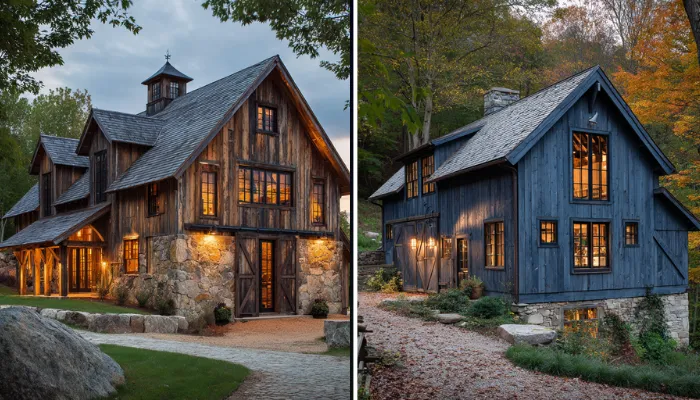 Saltbox Barn and Unique Barn Designs