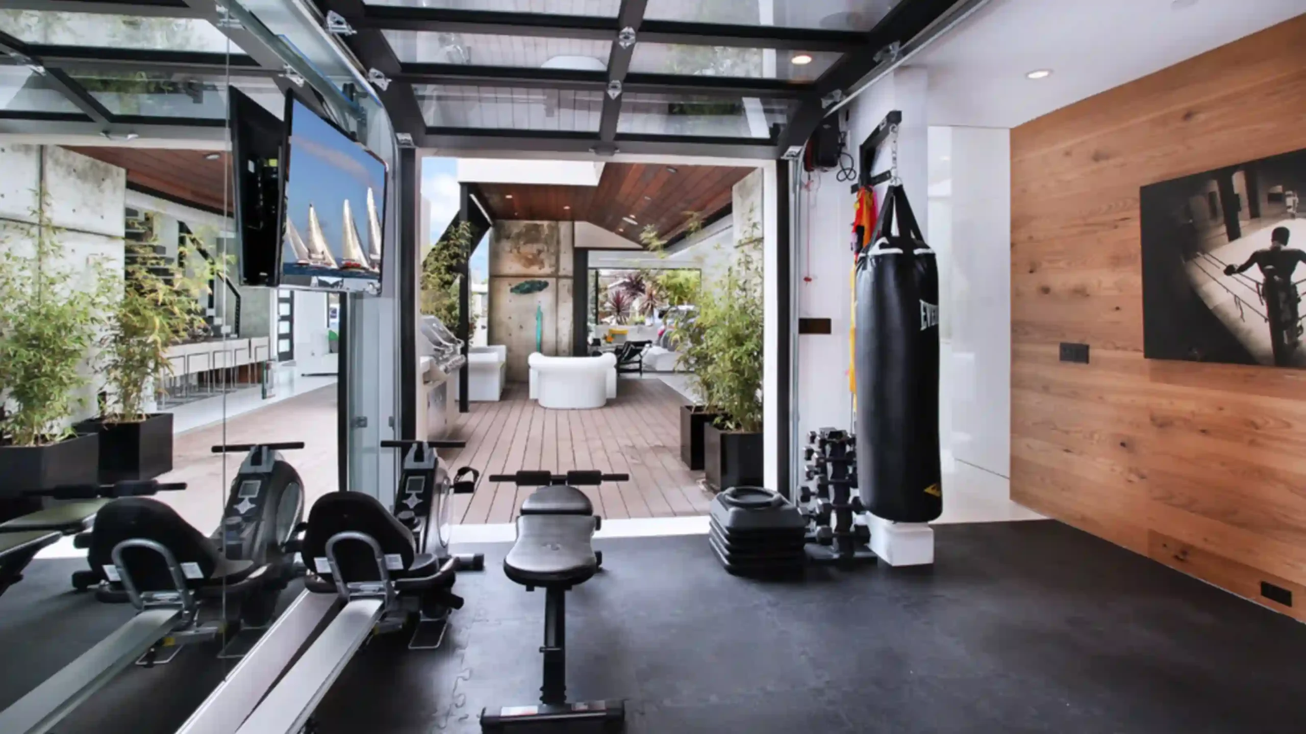 Home Garage Gyms and Man Cave Ideas