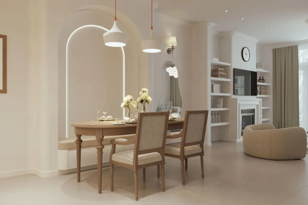 Modern Lights Living Room and Cozy Atmosphere