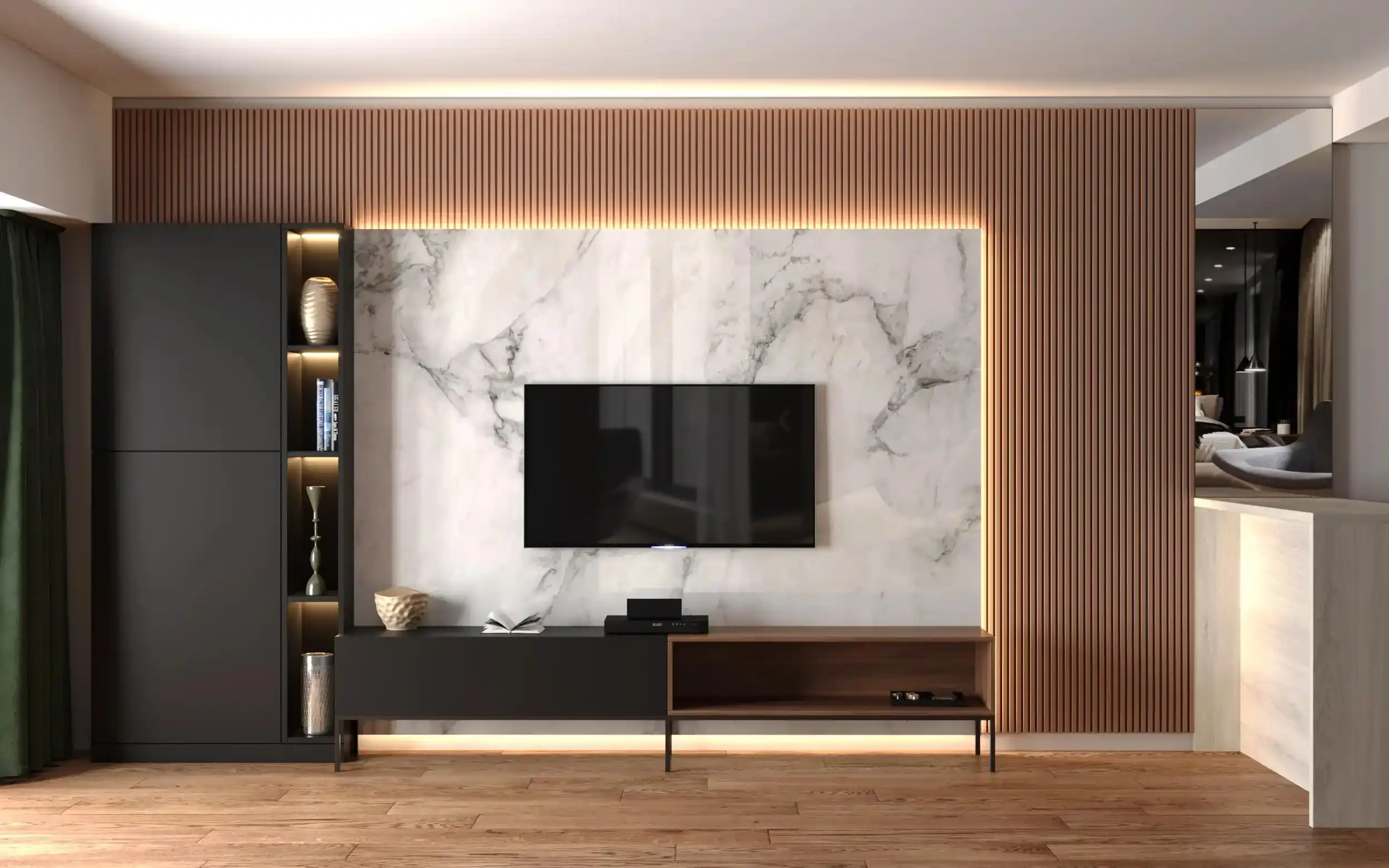 Floating TV Wall Ideas and Modern Style