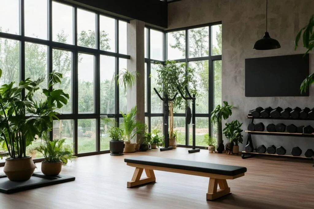 Natural Light Gym Decor and Atmosphere